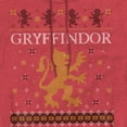 thumbnail image 2 of Harry Potter Gryffindor Ugly Christmas Unisex Adult Pull-Over Heather Hoodie,Red, 3X-Large, 2 of 3