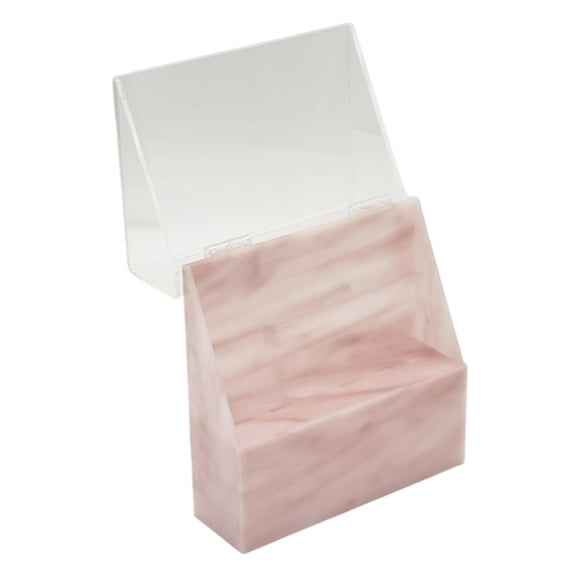 Pinzas de extensión de pestañas, soporte para estante de exhibición de pestañas, acrílico a prueba de polvo Rosado jinwen soporte de exhibición de pinzas