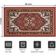 thumbnail image 3 of Farmhouse Kitchen Rugs and Mats 30x17 Inch, Red Boho Kitchen Rug, Washable Non Skid Floor Mat for Home Kitchen Decor, 3 of 6