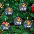 thumbnail image 2 of Gibobby 2020 basurero fuego adorno navideño árbol de Navidad colgantes de(Blue), 2 of 3