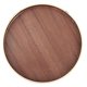 thumbnail image 1 of Japanese Style Round Wooden Food Dish Fruit Serving Tray Service Plate for Home Kitchen Hotel Use 27cm, 1 of 5