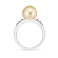 thumbnail image 2 of Angara Golden South Sea Cultured Pearl Ring with Rubies in 14K White Gold for Women | June Birthstone Jewelry for Her, 2 of 8