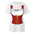 thumbnail image 4 of Beer Festival Shirt for Women Dirndl Costume Print Tops German Bavarian Oktoberfest Short Sleeve Crew Neck Tee Pullover Blouse, 4 of 5
