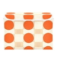 thumbnail image 7 of Yayeee Collapsible Cube Storage Bin with Lid Fabric Closet Decorative Basket with Handles, Orange Geometric Circles, 7 of 7