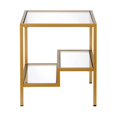 thumbnail image 5 of Pemberly Row Two-Tier Modern Metal Side Table in Antique Brass, 5 of 9