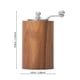 thumbnail image 2 of Molino de pimienta de madera maciza vintage – Molinillo de especias de cerámica ajustable, molino manual recargable para cocina casera, restaurante o mesa, 2 of 2