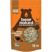 Bear Naked Cacao and Cashew Butter Crunch Granola Cereal, Gluten Free, Mega Pack, 15 oz Bag