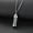 silver, variant on Openable Glass Vial Necklace Pendant Memorial Ash Bottle Cremation Pet Jewel-lq_-black