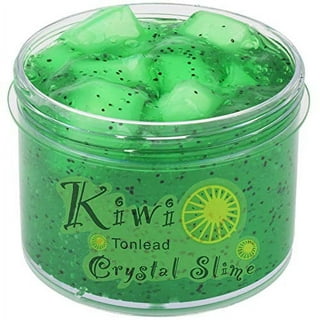 ESSENSON Slime Kit - Slime Supplies Slime Making Kit for Girls Boys, Kids Art Craft, Crystal Clear Slime, Glitter, Slime Charms, Fruit Slices