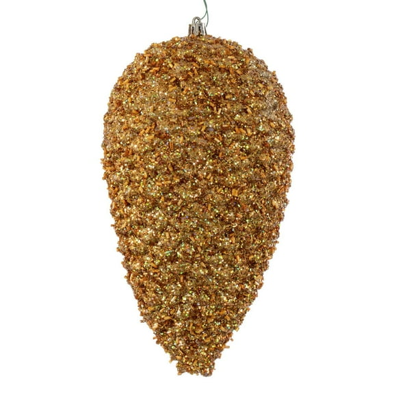10" Gold Glitter Pinecone 2/Bag