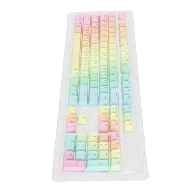 Touches de Clavier Mécanique, Aspect Mat Design Ergonomique Style Dégradé Résistant à l'Usure Touches Personnalisées pour Bureau pour Ordinateur pour PC