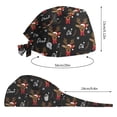 thumbnail image 3 of Multicolor Sweatband, Elastic Working Hat Unisex Polyester Satin-Lined Cotton Scrub Hat Sweatband, Elastic Working Hat Unisex One Size, 3 of 3
