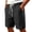 #01 Black 【Mix & Match: Stock Up on Your Favorite Colors】, variant on Men's Solid Basic Drawstring Casual Shorts, Wrinkle Resistant Fine Craft Side Storage Pockets for Summer Jogging Everyday | TruHer,Black 2XL