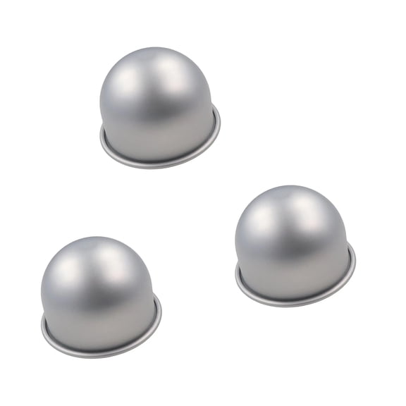 Aluminum Alloy Half Sphere Cake Mold, Nonstick Baking Pan for Cupcakes, Desserts & Home Kitchen Use