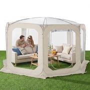 SHegdu Bubble Tent for 6-8 Person Portable Transparent Igloo Tent Dome 12x7ft with Rain Cover & Storage Bag Bubble House for Camping Parties And Stargazing