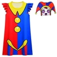 thumbnail image 4 of Disfraz de Pomni para niños, camisón de dibujos animados para TV, increíble disfraz de circo digital, camisón, disfraz de Halloween, 4 of 5