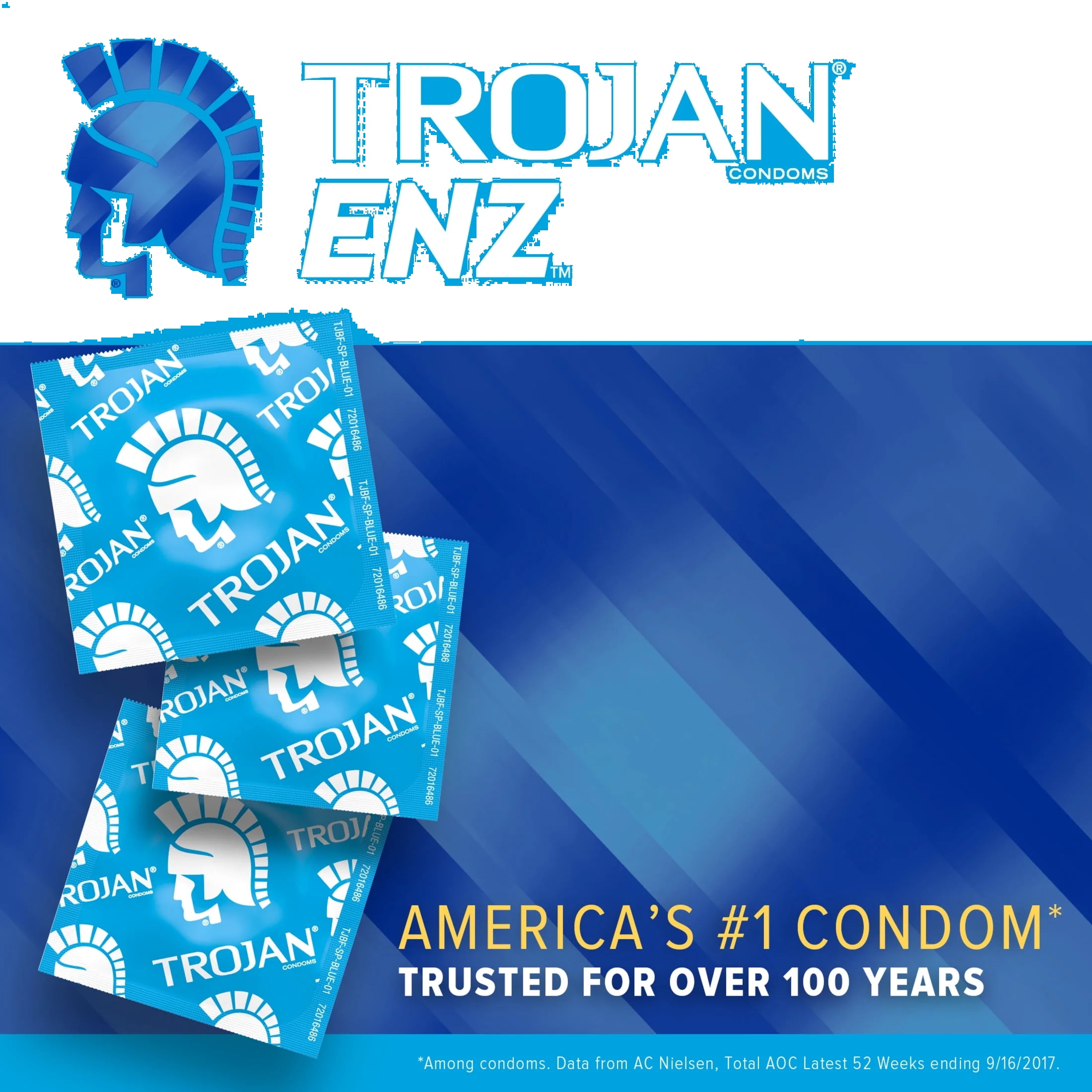 Trojan ENZ Armor Classic Reservoir End Spermicidal Lubricated