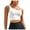 White, variant on Women's Adjustable Sports Bra With Fixed Cups For Bare Breast Yoga Fitness & Workout Comfortable And Stylish Strap Top