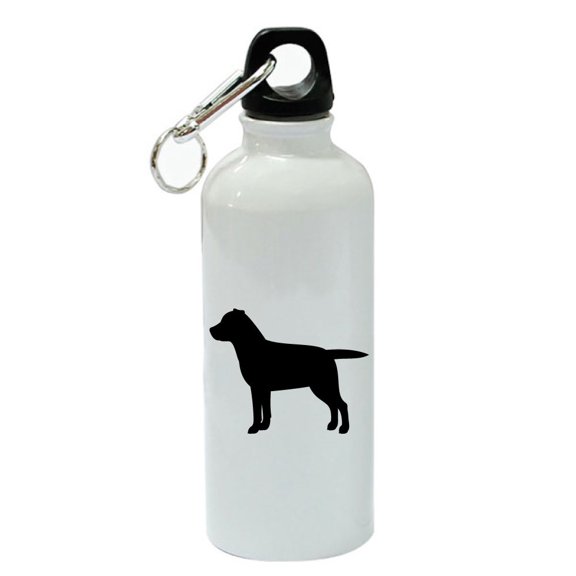 Labrador Retriever Dog Breed White Aluminum Sports 20 oz Water Bottle