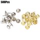thumbnail image 1 of 500PCs Upholstery Nails Chrysanthemum Shape Sofa Decor Clothing Accessories Iron 11 x 16MM, 1 of 5