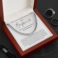 thumbnail image 2 of To My Boyfriend Gift, Gifts For Boyfriend Cuban Link Chain Necklace Luxury Box, 2 of 3