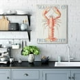thumbnail image 3 of Stupell Industries Nautical Lobster Seafood Sign Blue Red Watercolor Canvas Wall Art Design by Danhui Nai, 30" x 40", 3 of 6