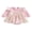 Pink, variant on Bagilaanoe Newborn Baby Girl Rompers DressRuffle Contrast Color Bodysuits 6M 12M 18M 24M Infant Fall Tulle Patchwork A-line Princess