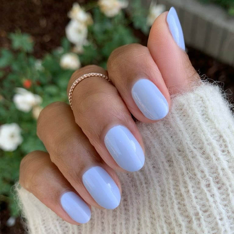 Blue nails polish deals