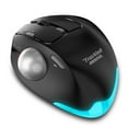 thumbnail image 3 of ZELOTES F-33 Trackball Mouse Wireless Triple Mode BT for 2D/3D Professional Graphic Designer Cross-Screen CAD Drawing PS RGB with Programmable Adjustable Mouse Angle, 3 of 10
