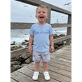 thumbnail image 4 of BemeyourBBs Kids Toddler Baby Boy Summer Clothes Baby Boys Fishing Outfit Short Sleeve Embroidery Shark T shirt with Plaid Pockets Shorts Set Toddler Boy Summer Outfit, 4 of 9