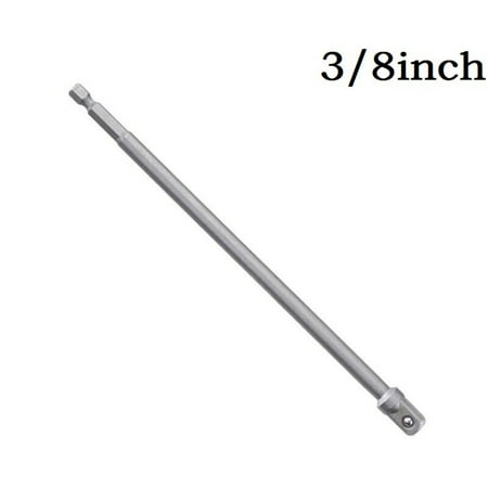 

BAMILL 200mm Impact Socket Adapter Hex Shank to 1/4 3/8 1/2 Extension Drill Bits Bar