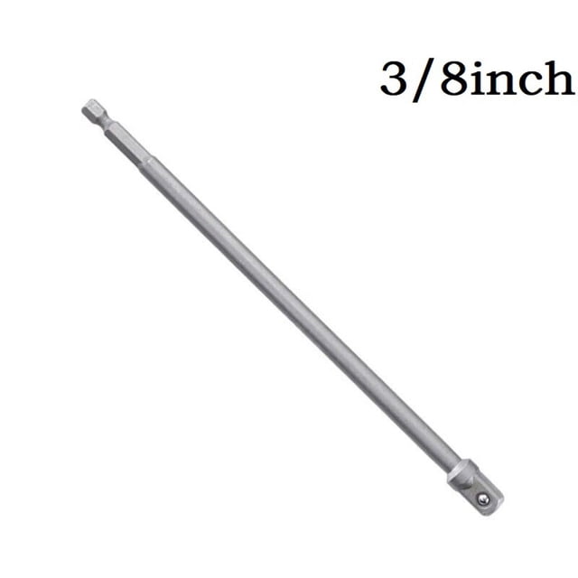 Bgsha 200mm Impact Socket Adapter Hex Shank to 1/4 3/8 1/2 Extension Drill Bits Bar