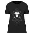 thumbnail image 1 of Hand Drawn Spider Geometric  T-Shirt Women -Image by Shutterstock, Female 3X-Large, 1 of 2