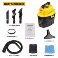 thumbnail image 3 of Stanley SL18910P-3 3 Gallon 3 Max HP Portable Léger Aspirateur Humide / Sec, Jaune, 3 of 8