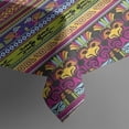 thumbnail image 5 of Purple Boho Tribal Birds and Meanders Pattern Square Tablecloth,Waterproof Square Table Cover,Wipeable Spillproof Washable Table Cover for Home Kitchen Party Decor 42"X42"(107x107cm), 5 of 6