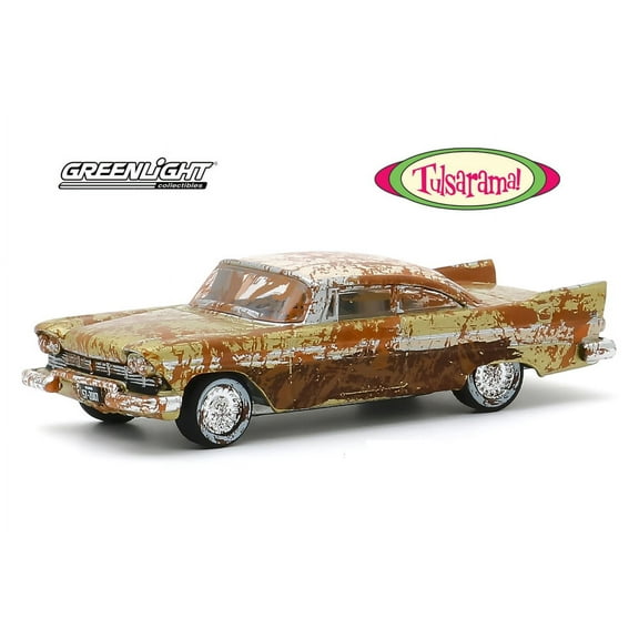 1957 Plymouth Belvedere Unearthed Tulsa, Desert Gold and Sand Dune White - Greenlight 30158/48 - 1/64 scale Diecast Model Toy Car