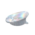 thumbnail image 5 of Womens Rainbow Iridescent Captains Hat - Holographic Drag Gay Pride Sailor Hat - Silver Steampunk Festival Rave Party Cap, Silver, One Size, 5 of 8