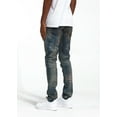 thumbnail image 3 of Crysp Denim Men's Atlantic Distressed Rips Skinny Fit Jeans in Indigo Sand (30, Indigo Sand), 3 of 5