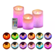 thumbnail image 2 of 3 Velas Led Grande Flama Realista Con Control Fondo Azul, 2 of 5