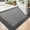 Checkered Grey, variant on Handwoven Indoor Door Mat 17"x30", Non-Slip Low Profile Checkered Inside Doormat, Comfort Weave Grid Pattern Floor Mats, Taupe