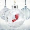 thumbnail image 4 of Christmas Decoration-6Pcs/Set Transparent Christmas Ball Bauble Christmas Tree Pendant Hanging Ornament(3), 4 of 8