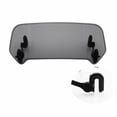 thumbnail image 4 of Motorcycle Clear Smoke Adjustable Clip On Windshield Extension Spoiler Deflector, 4 of 12