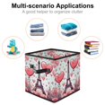 thumbnail image 2 of Eiffel Tower Large Capacity Foldable Storage Container Basket with Handle, 10.8"x10.5"x10.6" Storage Box Bin, 2 of 6