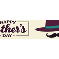 thumbnail image 4 of Decorative Design Happy Father's Day Banner Elegant Style Hat Decoration for Father’s Day Celebration Event Decoration Family Gathering, 4 of 7