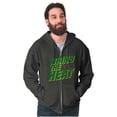 thumbnail image 5 of Bring The Heat Baseball Pitcher Zip Hoodie Sweatshirt Men Brisco Brands S, 5 of 6
