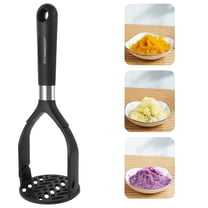 NIAIZEK Ergonomic Potato Masher with Black Nylon Handle, Easy to Clean Kitchen Tool for Mashing Vegetables and Fruits