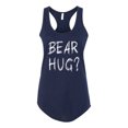 thumbnail image 2 of Bear Hug Lover | Womens Animal Lover Jersey Racerback Tank Top, Navy, X-Large, 2 of 3