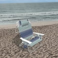 thumbnail image 5 of Caribbean Joe 5 Position Reclining Beach Chair, Blue Teal Stripes, 5 of 5