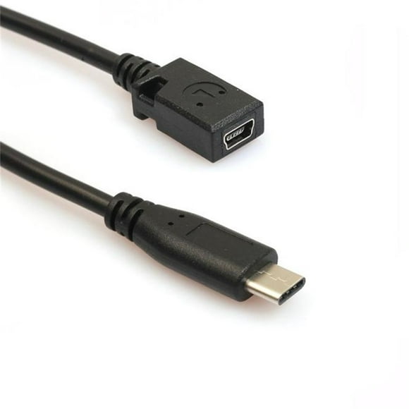 WIFKLSIIPG Type C USB 3.1 Male to Mini USB Female Charging Data Cable Cord Adapter
