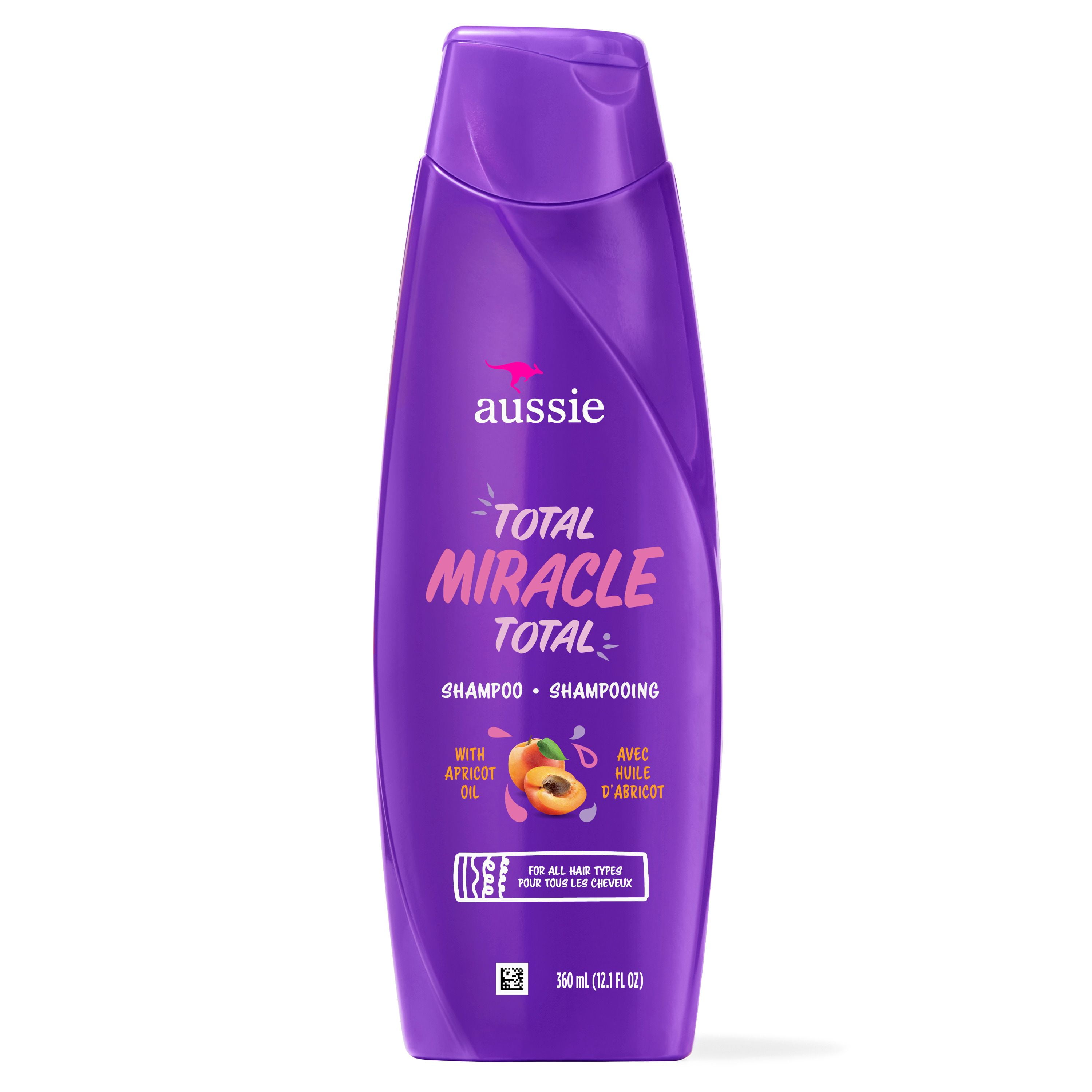 Aussie Paraben-Free Total Miracle Shampoo w/ Apricot & Macadamia For Hair Damage
